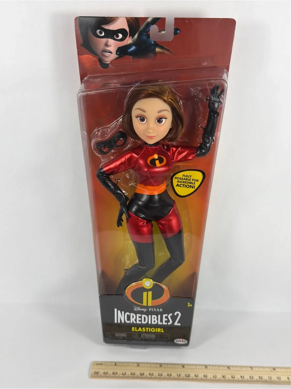 2018 Disney / Pixar The Incredibles 2 Elastigirl Doll Red Super Suit 12”